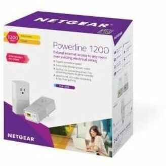 Netgear Powerline 1200 + Extra Outlet, Plp1200