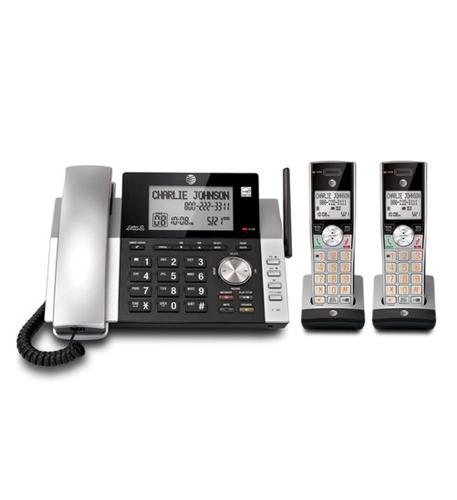 2 Handset Corded Cordless Answering Sys ATT-CL84215