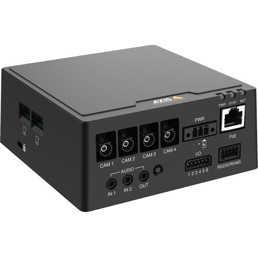 AXIS 4-Channel Main Unit with Audio And I/O - for Surveillance Bus - Aluminum