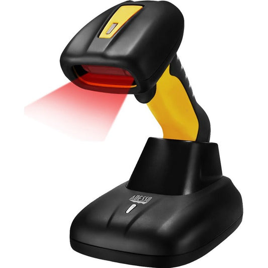 Adesso Impact Resistant, Antimicrobial Waterproof Bluetooth Ccd Barcode Scanner
