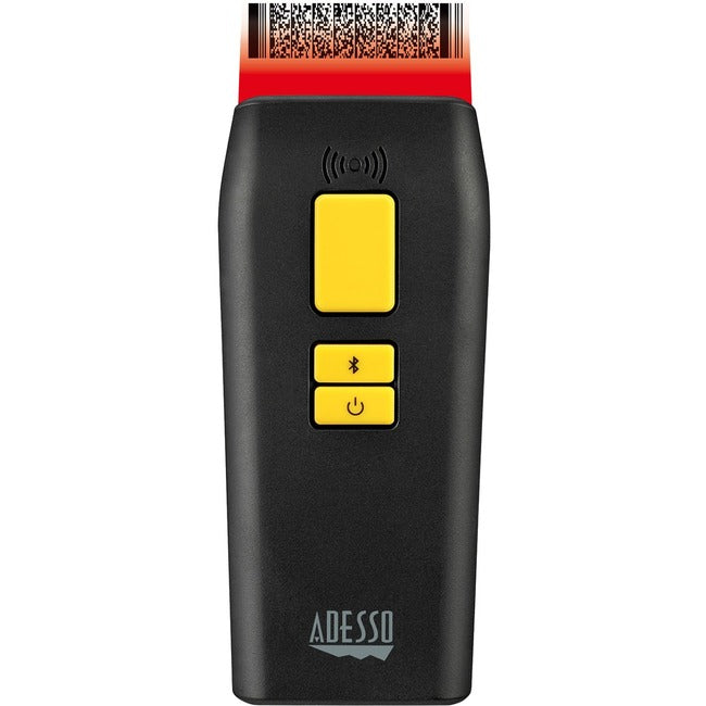 Adesso Portable Pocket Size Bluetooth 2D/1D Long Range Barcode Scanner With Deta