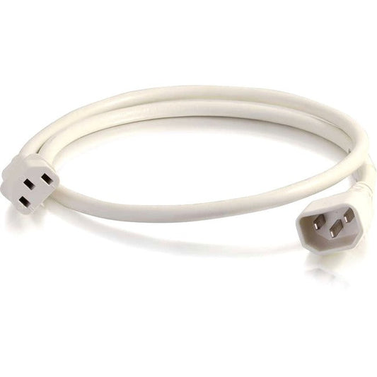 C2G 4Ft 14Awg Power Cord (Iec320C14 To Iec320C13) - White