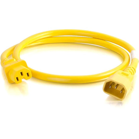 C2G 4Ft 14Awg Power Cord (Iec320C14 To Iec320C13) - Yellow