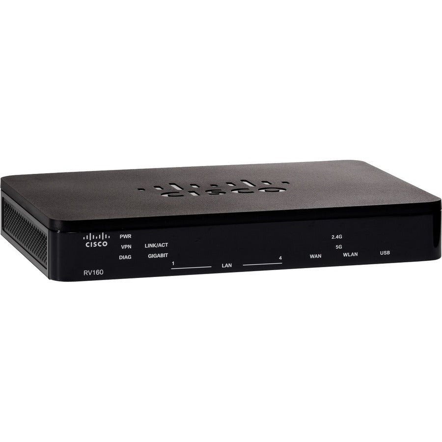 Cisco Rv160 Vpn Router Wired Router Gigabit Ethernet Black, Grey