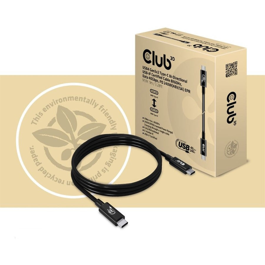 Club 3D Usb-C A/V/Power/Data Transfer Cable