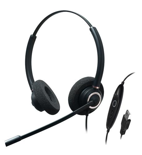 Dual Ear-Stereo-Adv Noise Cancel USB ADD-CRYSTAL-SR2832RG