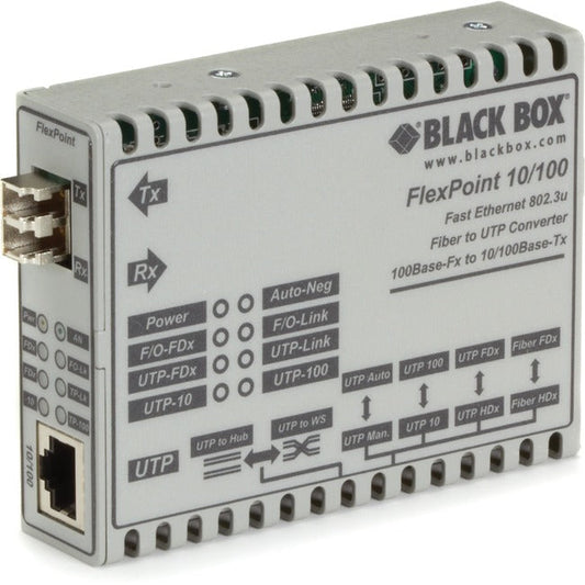 Fast Ethernet (100-Mbps) Media Converter - 10/100-Mbps Copper To 100-Mbps Multim Bbx-Lmc100A-Lc-R2