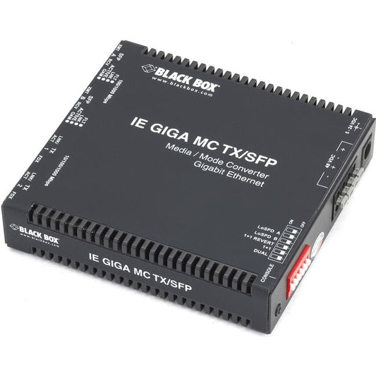 Gigabit Ethernet (1000-Mbps) Industrial Media Converter - (2) 10/100/1000-Mbps C