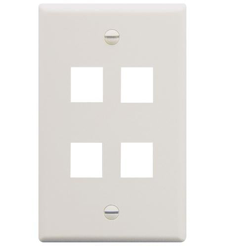 IC107F04WH - 4Port Face White ICC-FACE-4-WH