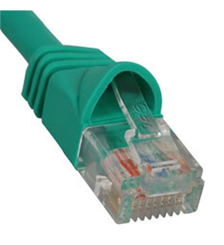 PATCH CORD- CAT 5e- MOLDED BOOT- 1' GN ICC-ICPCSJ01GN