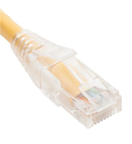PATCH CORD CAT5e CLEAR BOOT 1' YELLOW ICC-ICPCSP01YL
