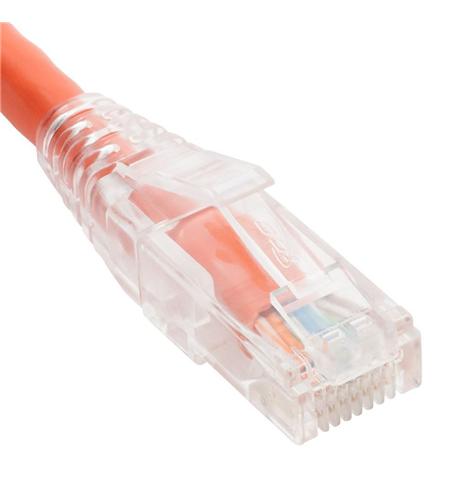 PATCH CORD CAT6 CLEAR BOOT 1' ORANGE ICC-ICPCST01OR