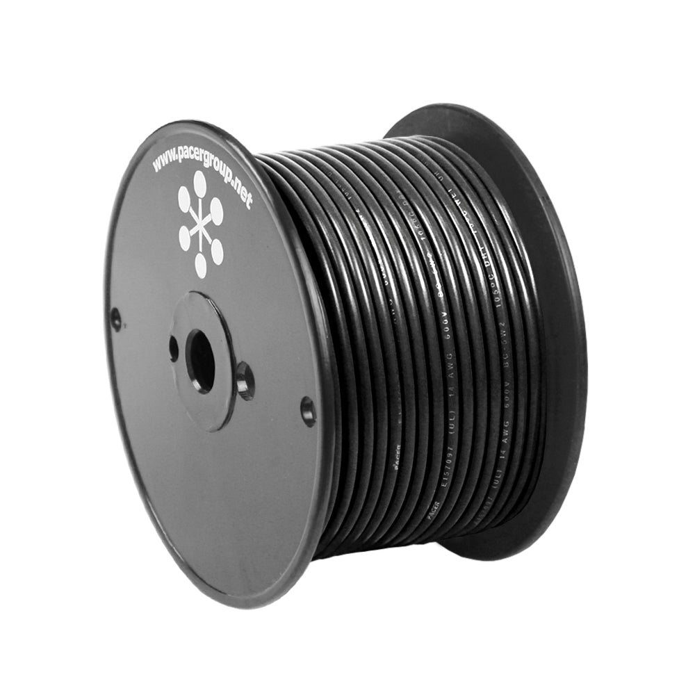 Pacer Black 14 AWG Primary Wire - 1,000'