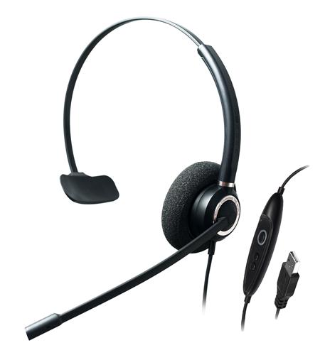 Single Ear-Advanced Noise Cancelling USB ADD-CRYSTAL-SR2831RG