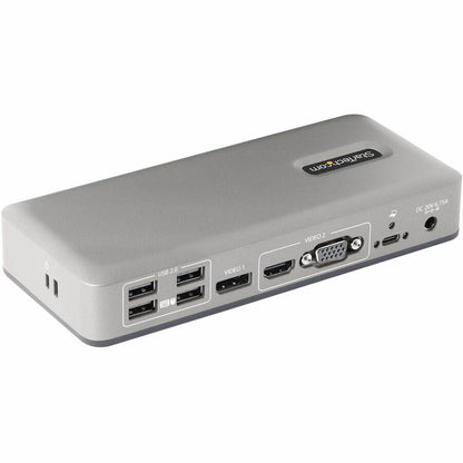 StarTech.com Dual-Monitor USB-C Docking Station, DisplayPort & HDMI/VGA Multi Monitor