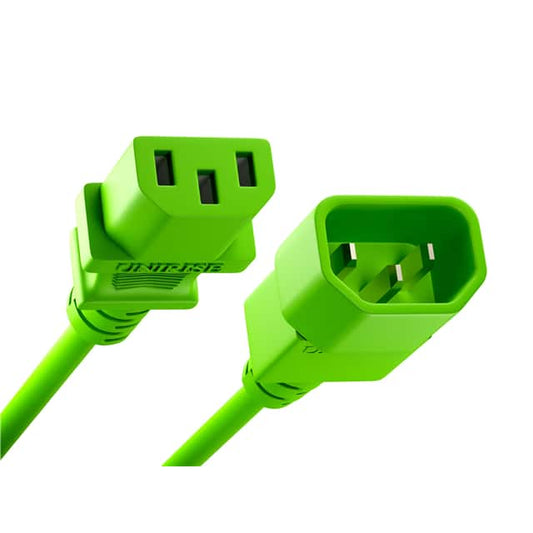 Unirise 4Ft Power Cord C13-C14 Green