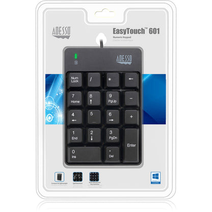 18Key Numeric Keypad Usb,Spill Resistant Num Lock Led