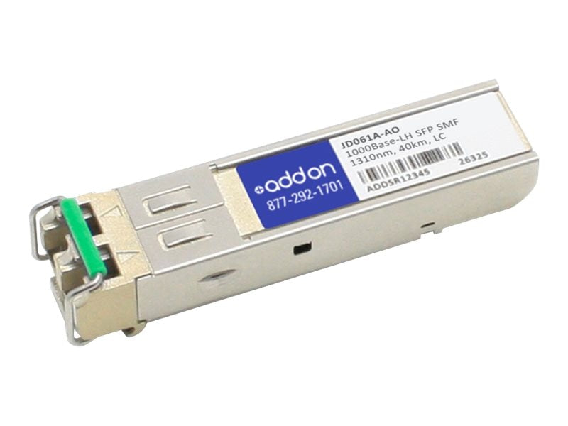 Addon Hp Jd061A Compatible Taa Compliant 1000Base-Lh Sfp Transceiver (Smf, 1310Nm, 40Km, Lc)