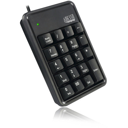 Adesso 19-Key Mechanical Keypad With 3-Port Usb Hub