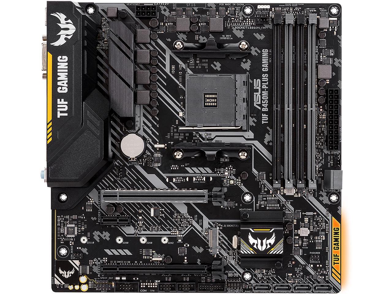 Asus Tuf B450M-Plus Gaming Am4 Amd B450 Sata 6Gb/S Micro Atx Amd Motherboard