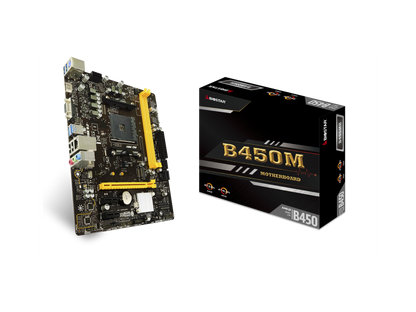 Biostar B450Mh Am4 Amd B450 Sata 6Gb/S Micro Atx Amd Motherboard