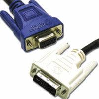 C2G 5M Dvi-A Male To Hd15 Vga Male Analog Video Cable Vga (D-Sub) Black