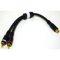 C2G Velocity Rca Jack/Rca Plug X2 Adapter Y-Cable Audio Cable 0.15 M 2Xrca