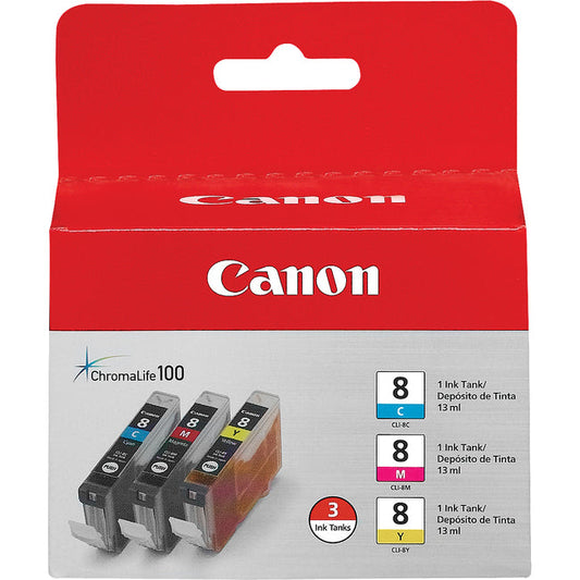 Canon Cli-8 Tri Color Ink Cartridges