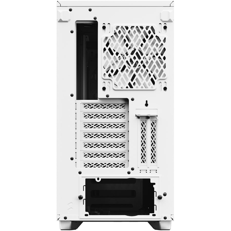 Fractal Design Fd-C-Def7A-06 Define 7 White Tg Clear Tint /Brushed Aluminum/Steel E-Atx Silent Modular Tempered Glass Window Mid Tower Computer Case