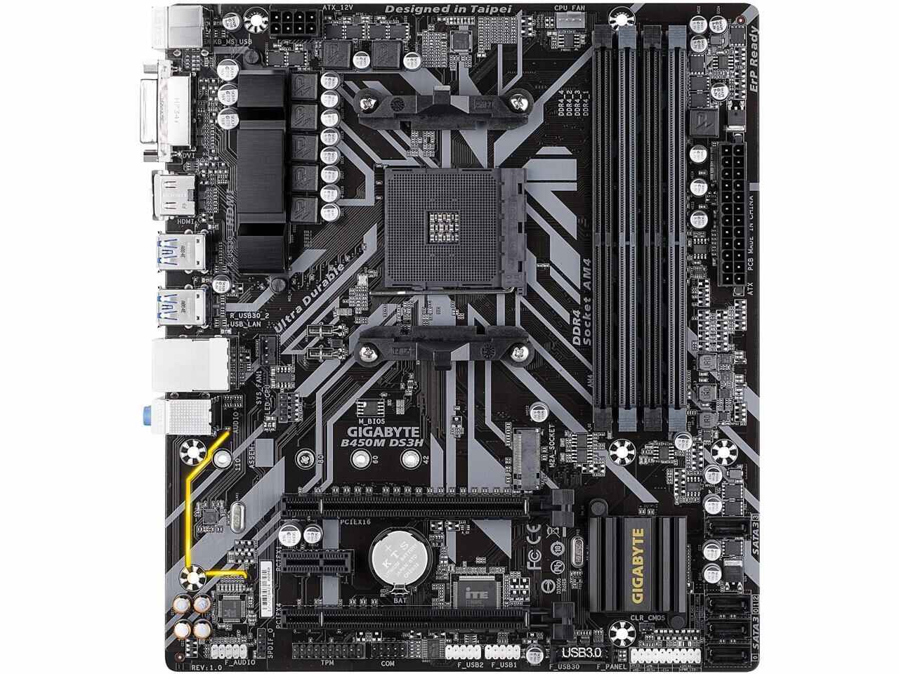 B450M DS3H Wifi Gigabyte AMD B450 Socket AM4 DDR4 Micro ATX Desktop  Motherboard AMD Socket AM4 Motherboard 
