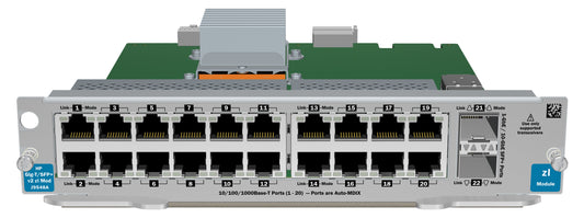 Hewlett Packard Enterprise 20-Port Gig-T / 2-Port 10Gbe Sfp+ V2 Zl Network Switch Module Gigabit Ethernet
