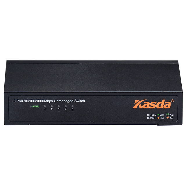 Kasda Ks1005 5-Port 10/100/1000M Gigabit Ethernet Switch (Metal Case)