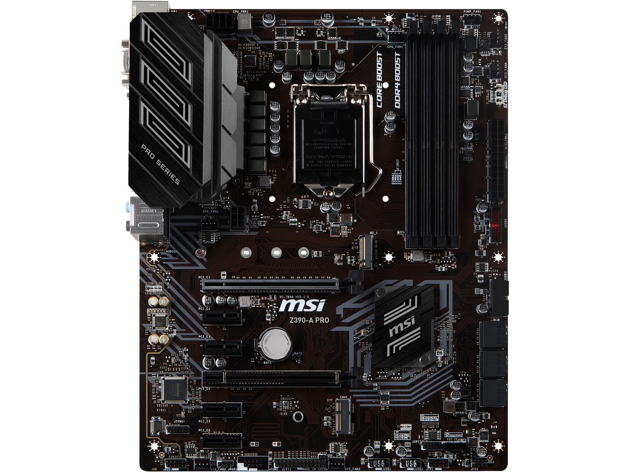 MSI MAG Z390M MORTAR LGA 1151 (300 Series) Intel Z390 HDMI SATA 6Gb s USB 3.1 Micro ATX Intel Motherboard