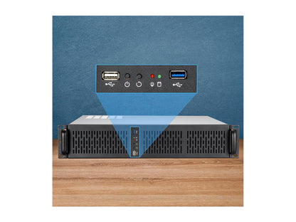 Rosewill 2U Rsv-Z2600U Rackmount Server Chassis | Carries Up To 12 3.5" Hdd | Includes 3 X 80Mm Fans