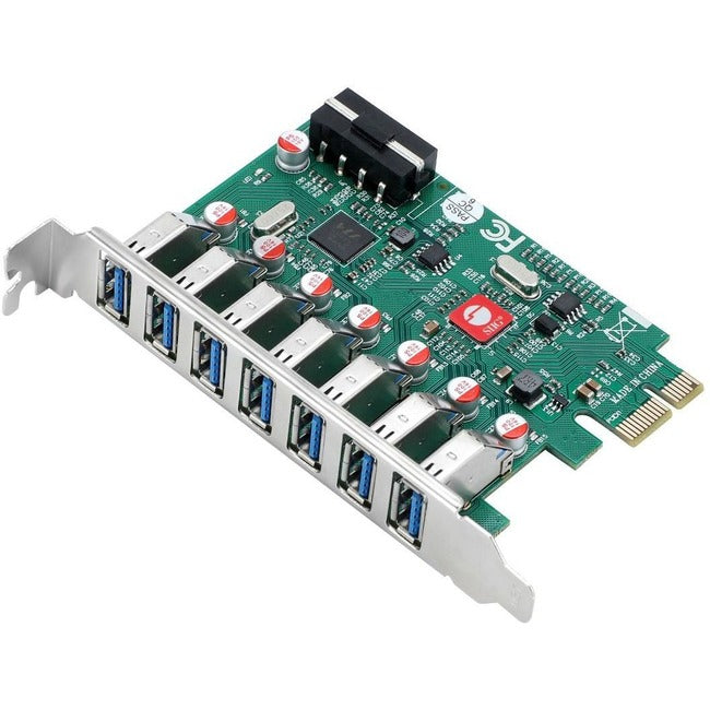 SIIG USB 3.0 7 Port PCIe Host Card - UASP Mode JU-P70211-S1