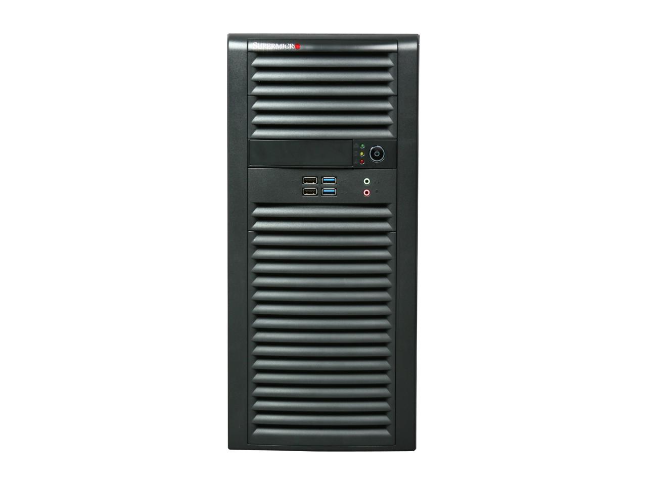 Supermicro Cse-732D4-865B Black Pedestal Server Chassis 865W Ac Power Supply (Cooling-Redundant) W/ Pfc 2 External 5.25" Drive Bays