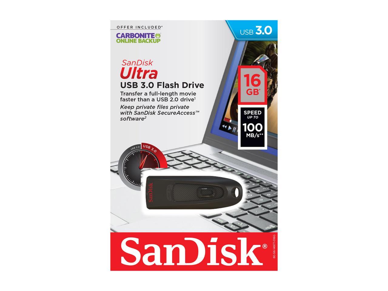 SanDisk Ultra - USB flash drive - 32 GB - SDCZ48-032G-A46 - USB