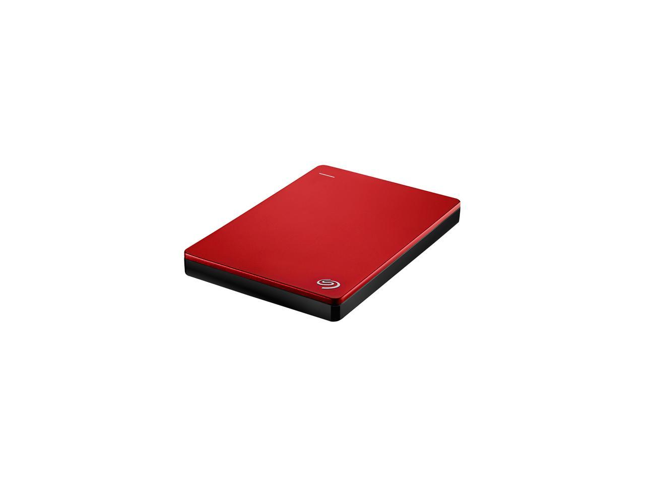 Seagate Backup Plus Slim 1Tb Usb 3.0 Portable External Hard Drive - Stdr1000103 (Red)