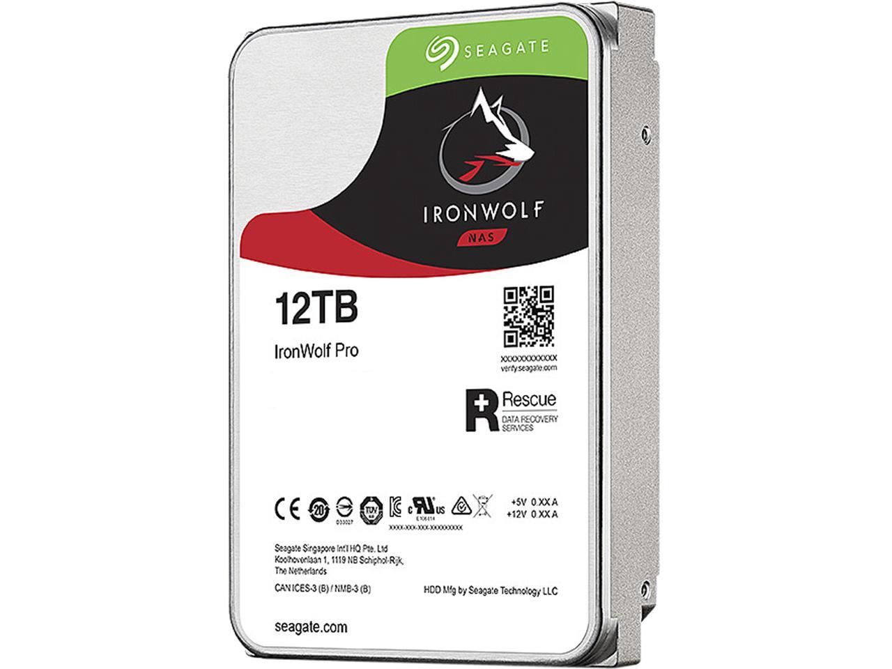 Seagate IronWolf Pro, 20 TB, Enterprise NAS Internal HDD –CMR 3.5 Inch,  SATA 6 Gb/s, 7,200 RPM, 256 MB Cache for RAID Network Attached Storage