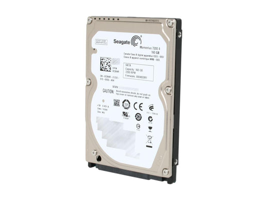 Seagate Momentus 7200.4 St9160412Asg 160Gb 7200 Rpm 16Mb Cache Sata 3.0Gb/S 2.5" Internal Notebook Hard Drive With G-Force Protection Bare Drive