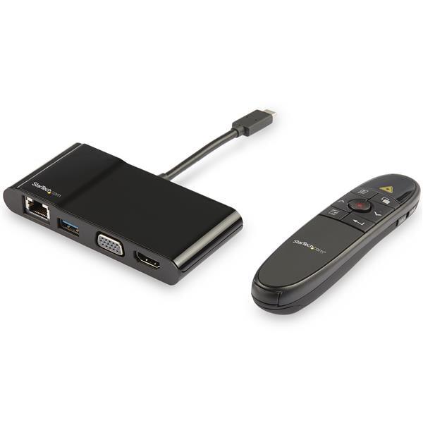 Adaptateur multiport USB-C vers VGA avec port USB-A et Power