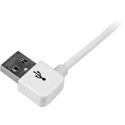 Startech.Com 1M (3 Ft) Apple 30-Pin Dock Connector To Left Angle Usb Cable For Iphone / Ipod / Ipad With Stepped Connector