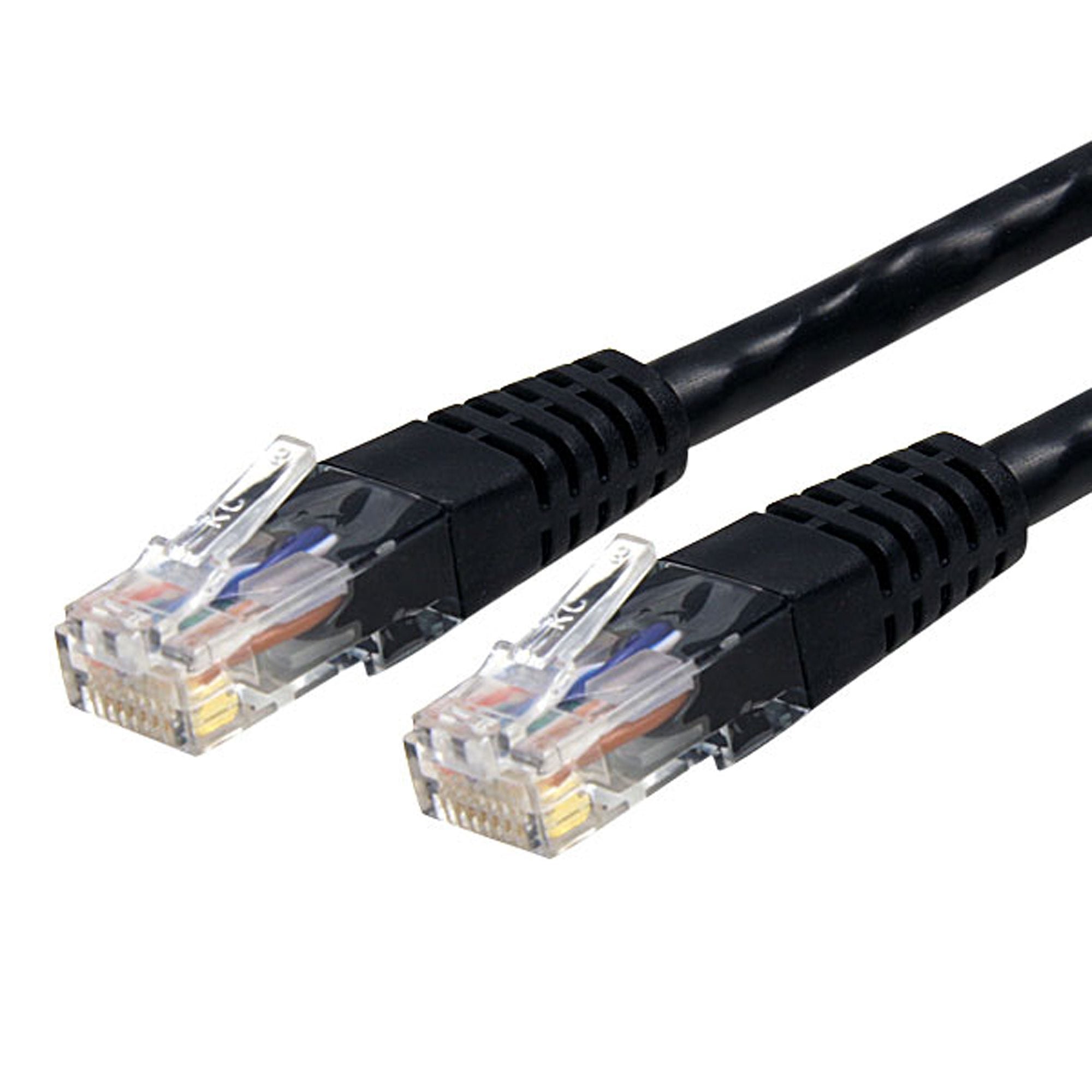 25 Ft (25ft) Cat6 Ethernet Network Patch Cable RJ45 Black