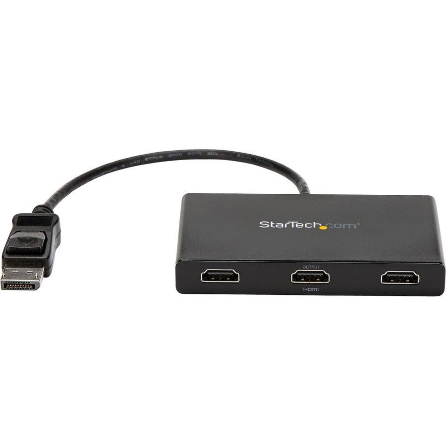Startech.Com 3-Port Multi Monitor Adapter - Displayport 1.2 To 3X Hdmi Mst Hub - Triple 1080P Hdmi