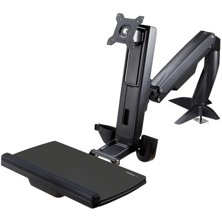 Startech.Com Sit Stand Monitor Arm - Desk Mount Adjustable Sit-Stand Workstation Arm For Single