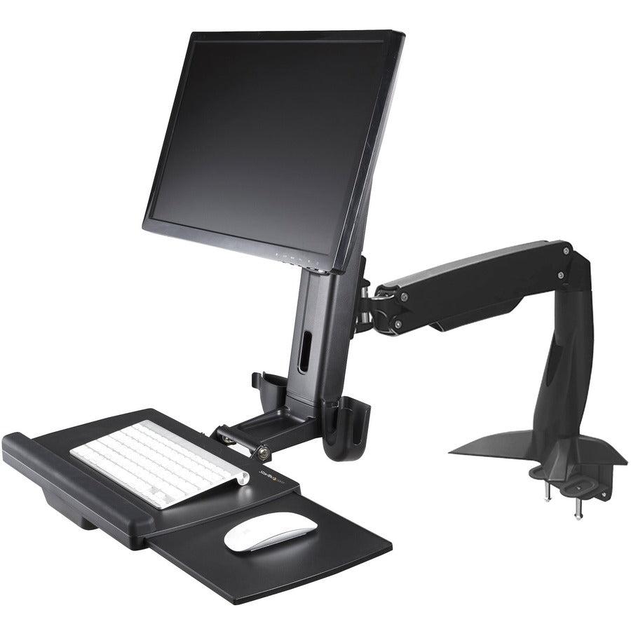 Startech.Com Sit Stand Monitor Arm - Desk Mount Adjustable Sit-Stand Workstation Arm For Single