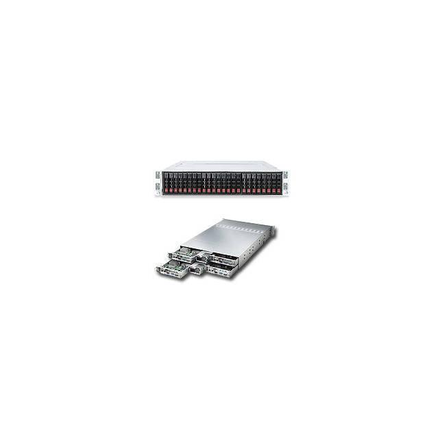 Supermicro Superserver Sys-2026Tt-Htrf Four Node Dual Lga1366 1400W 2U Rackmount Server Barebone System (Black)