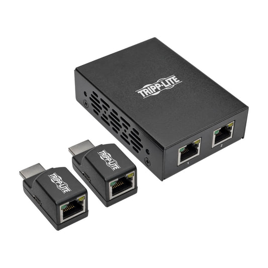 Tripp Lite 2-Port Hdmi Over Cat5/Cat6 Extender Kit, Power Over Cable, Box-Style Transmitter, 2 Mini Receivers, 1080P @ 60 Hz, Taa