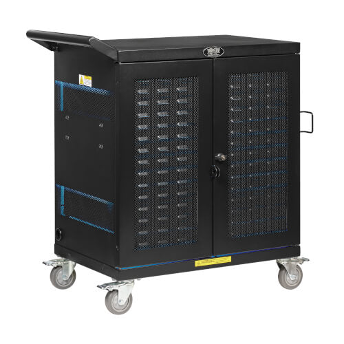 Tripp Lite Safe-It Uv Locking Storage Cart For Mobile Devices And Av Equipment, Black