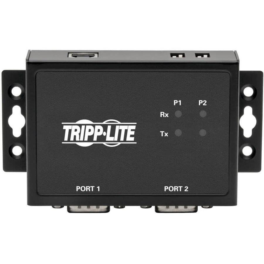 Tripp Lite U208-002-Ind 2-Port Rs-422/Rs-485 Usb To Serial Ftdi Adapter With Com Retention (Usb-B To Db9 F/M)